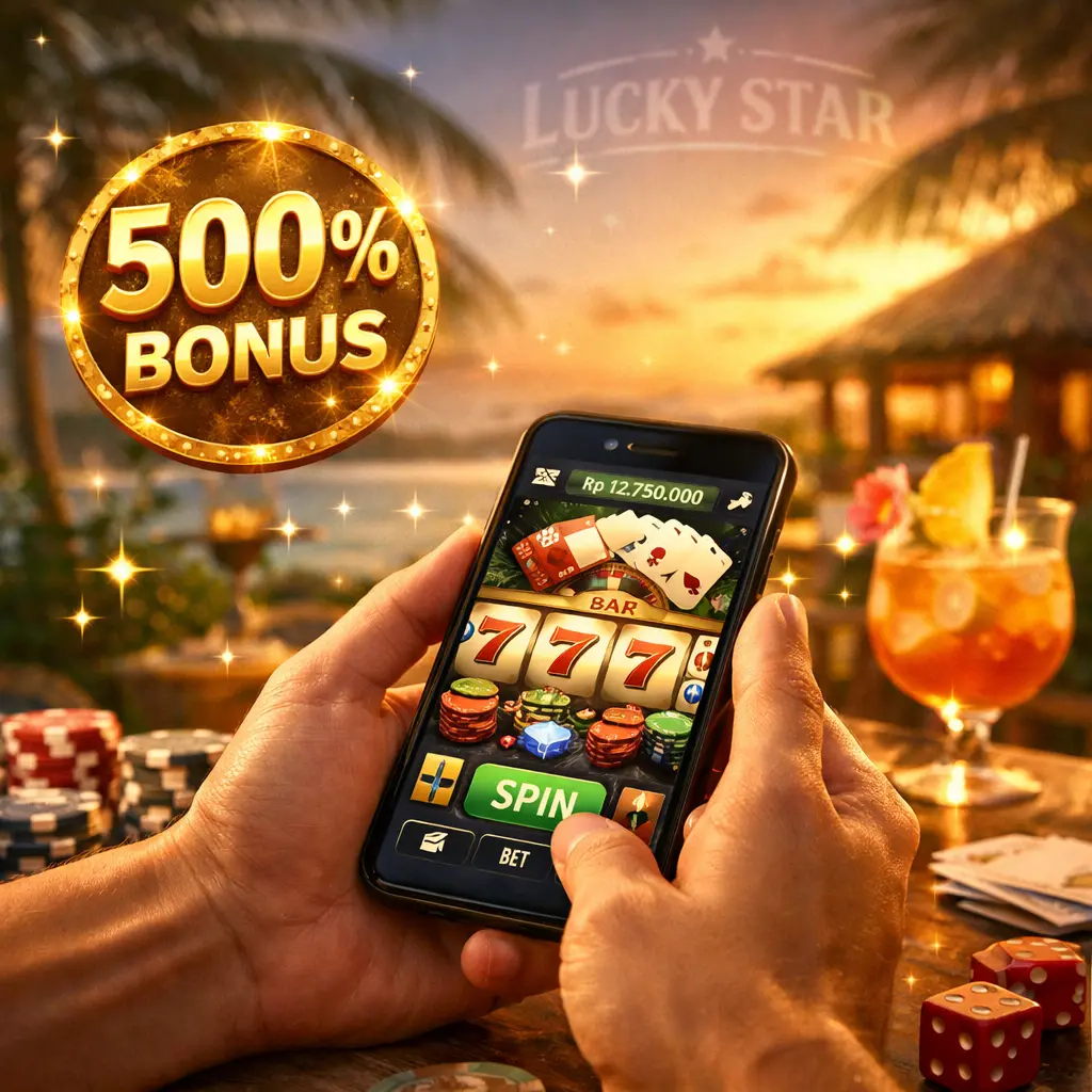 Lucky Star Indonesia - 500% bonus for players