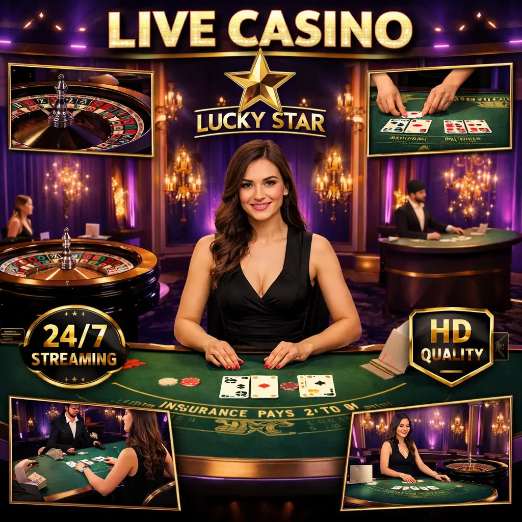 Lucky Star Live Casino - professional dealers 24/7