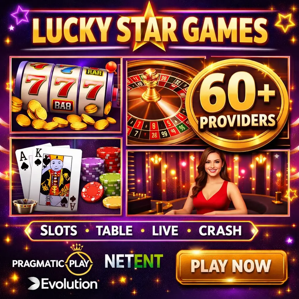 Lucky Star Games - slots, table games, live dealers
