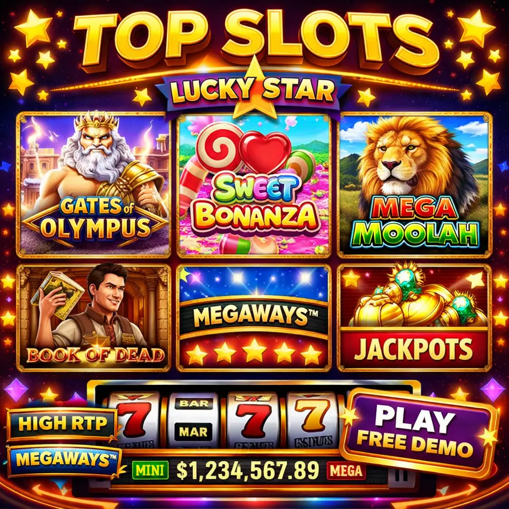 Lucky Star Popular Slots - Gates of Olympus, Sweet Bonanza
